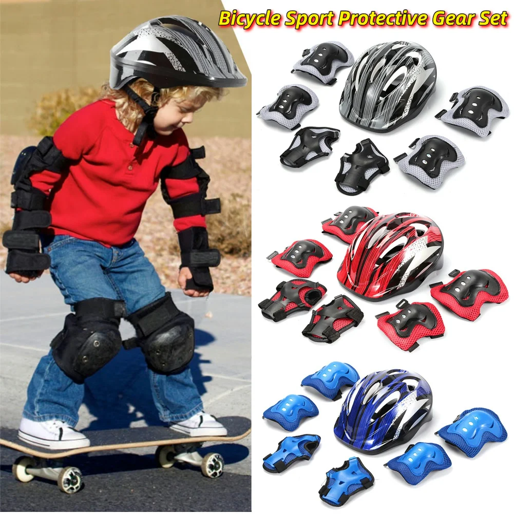 Cycling Protective Gear For Kids - Комплект из 7 предметов защитного спортивного
